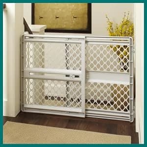Universal Pet Gate: 26” - 42” Wide Dog Gate for Doorways with Pressure Fit or Swinging Door Hardware Mounting — collection imagery