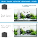 Aquarium Air Pump — Quiet Adjustable Fish Tank Air Pump