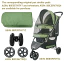 3 Wheel Pet Stroller Best Lightweight Foldable Compact Portable Jogger All Terrain Travel Pet Gear Puppy Kitty