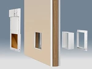 Genuine Power Pet Fully Automatic Pet Door from Brand. Pet Collar Operated — Unique Advanced Features