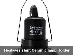 Reptile Light Fixture — 2 Packs 5.5 Inch Deep Dome Lampshade — Reptile Light Fixture-Safe and Easy to Use