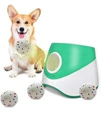 Automatic Ball Launcher for Dogs Large- 3 Distance Settings (40/60/80FT) w/Remote Control | 2.5" ETPU Tennis — collection imagery