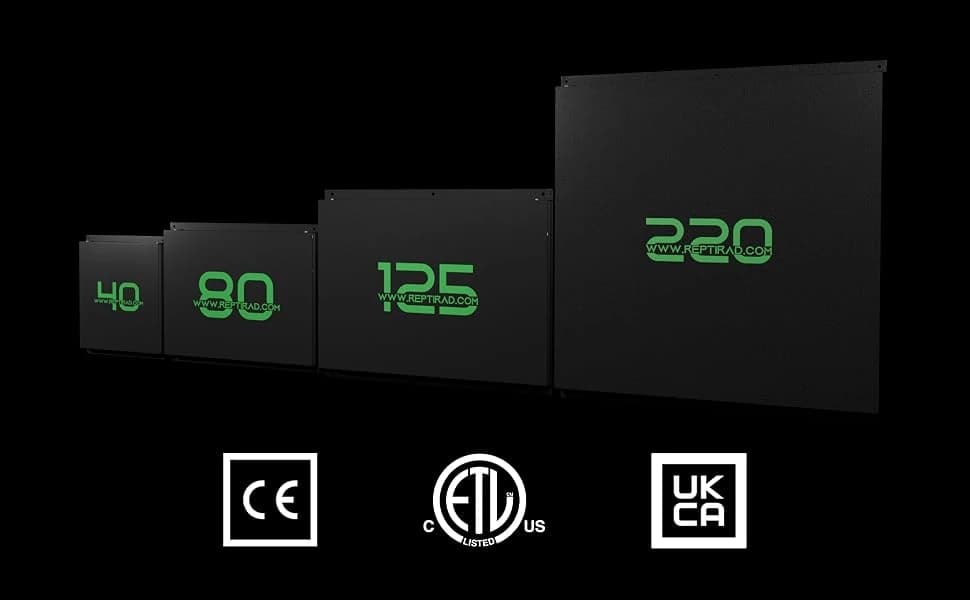 Advanced Radiant Heat Panel for Reptiles – ETL Certified Overhead Heater — Certified for UK, EU, USA & Canada