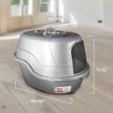 Hooded Flip Top Cat Litter Box with Charcoal Filter
