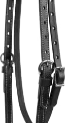 unisex adult Straight Browband Headstall — Black