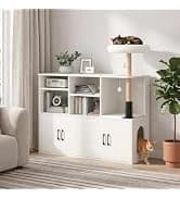 Litter Box Enclosure — Cat Litter Box Furniture with Removable Divider — collection imagery