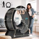 48'' XL Cat Wheel – Safe, Quiet and Stable Exercise Wheel for Large Indoor Cats up to 45 lbs – 15.7''