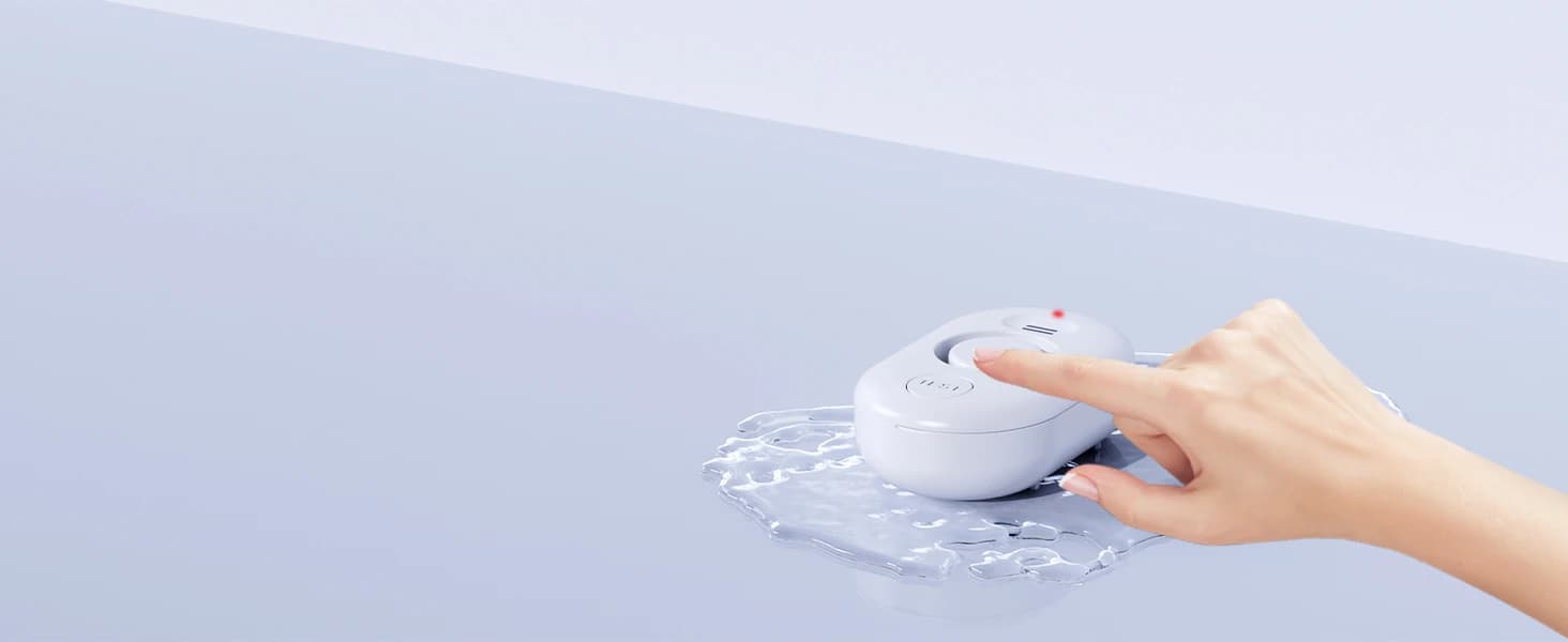 5 Pack Water Leak Detectors for Home — 100dB Water Sensor Alarm for Basement — collection imagery