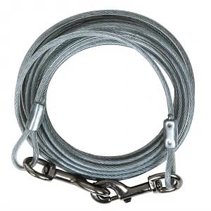 Dog Tie Out Cable - 1700 lbs Break Strength - 30ft Cable — Petmate Large Dog Tieout Cable