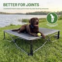 Outdoor Dog Bed — Cooling Elevated Pet Bed Portable Raised Dog Bed with Breathable Mesh