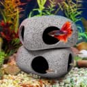 6 Pack Aquarium Decoration Rock Caves