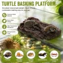 Turtle Basking Platform — Fish Tank Aquarium Tortoise Climbing Platform with 3 Suction Cups