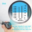 Salinity Refractometer for Seawater and Marine Fishkeeping Aquarium 0-100 PPT with Automatic Temperature