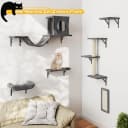 Cat Wall Shelves — 6 Pcs Luxury Wall-Mounted Cat Climber Set