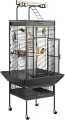 61" Playtop Parrot Bird Cage with Rolling Stand