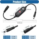 Aquarium Light Timer Dimmer Simulating Sunrise Sunset with Adjustment Brightness Timer 8/10/12h for 5-24V DC