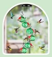 Charming Wind Chimes Hummingbird feeders for Outdoors Hanging ant and bee Proof — collection imagery