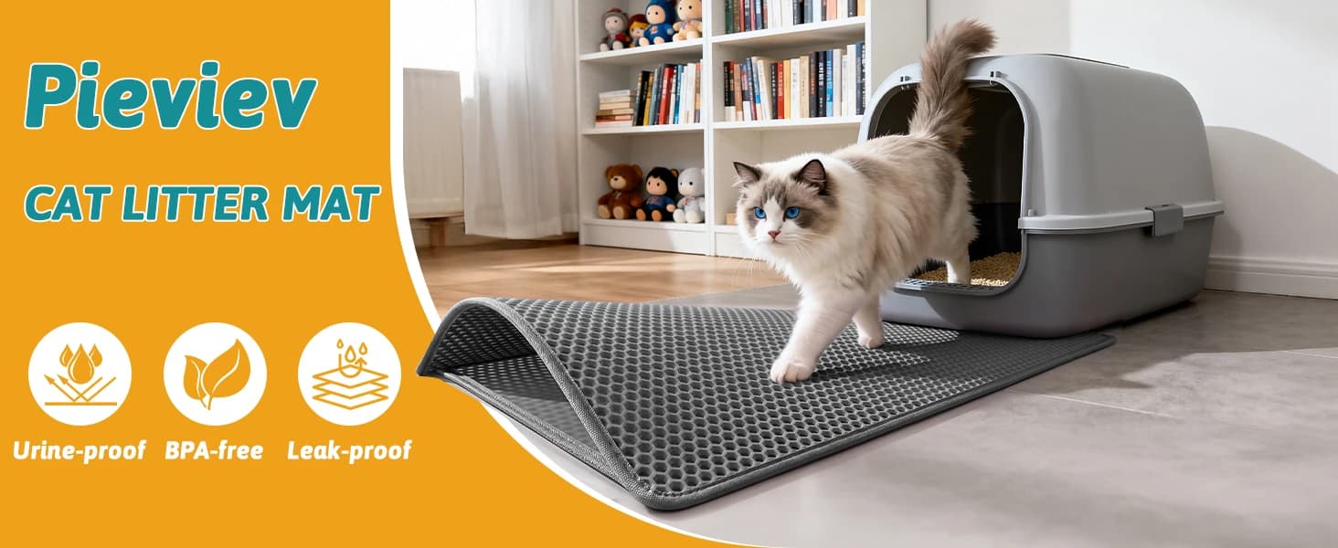Litter Box Mat — Double-Layer Urineproof Design — product details