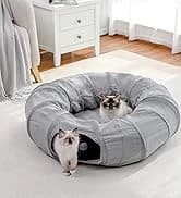 Cat Tunnel S Shape Cat Tunnels for Large and Indoor Cats 51”Long — collection imagery