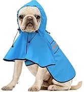 Reflective Dog Rain Coat - Waterproof Adjustable Pet Raincoat Jacket — Lightweight Hooded Dog Rain Coat Poncho — collection imagery