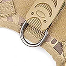Tactical Dog Harness for Small Dogs with Handle — Military Service Dog Vest and Leash Set for Outdoor Training — Sturdy and Durable Soft Handle