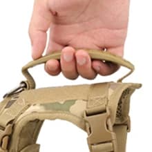 Tactical Dog Harness for Small Dogs with Handle — Military Service Dog Vest and Leash Set for Outdoor Training — Sturdy and Durable Soft Handle