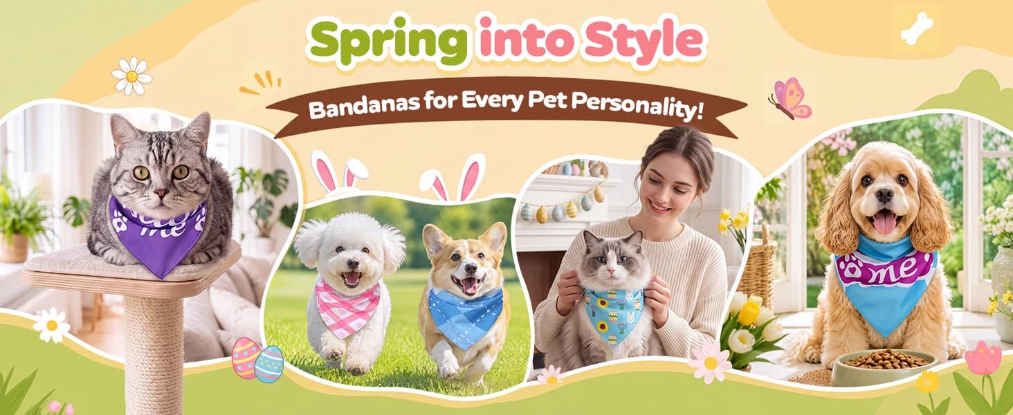 100 Pcs Paw Dog Bandanas Bulk Pet Paw Grooming Bandanas for Dogs — product details