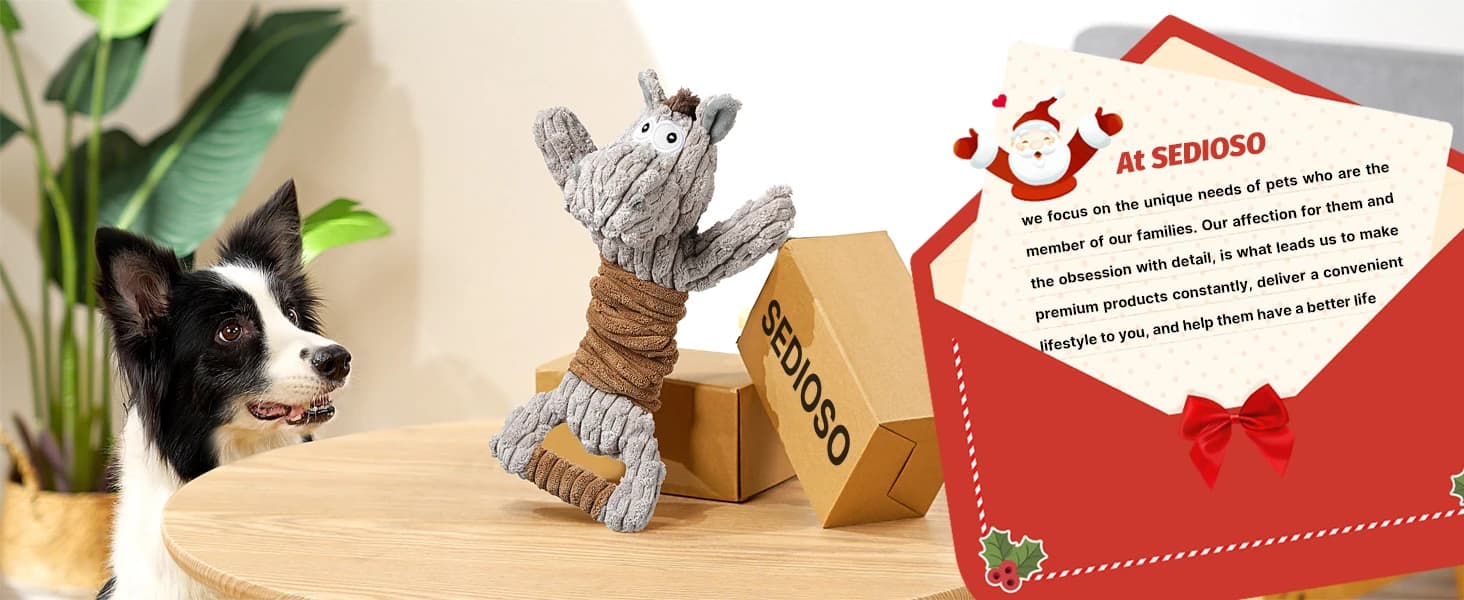Tug of War Dog Toy — Crinkle Dog Toys for Large Dog — product details