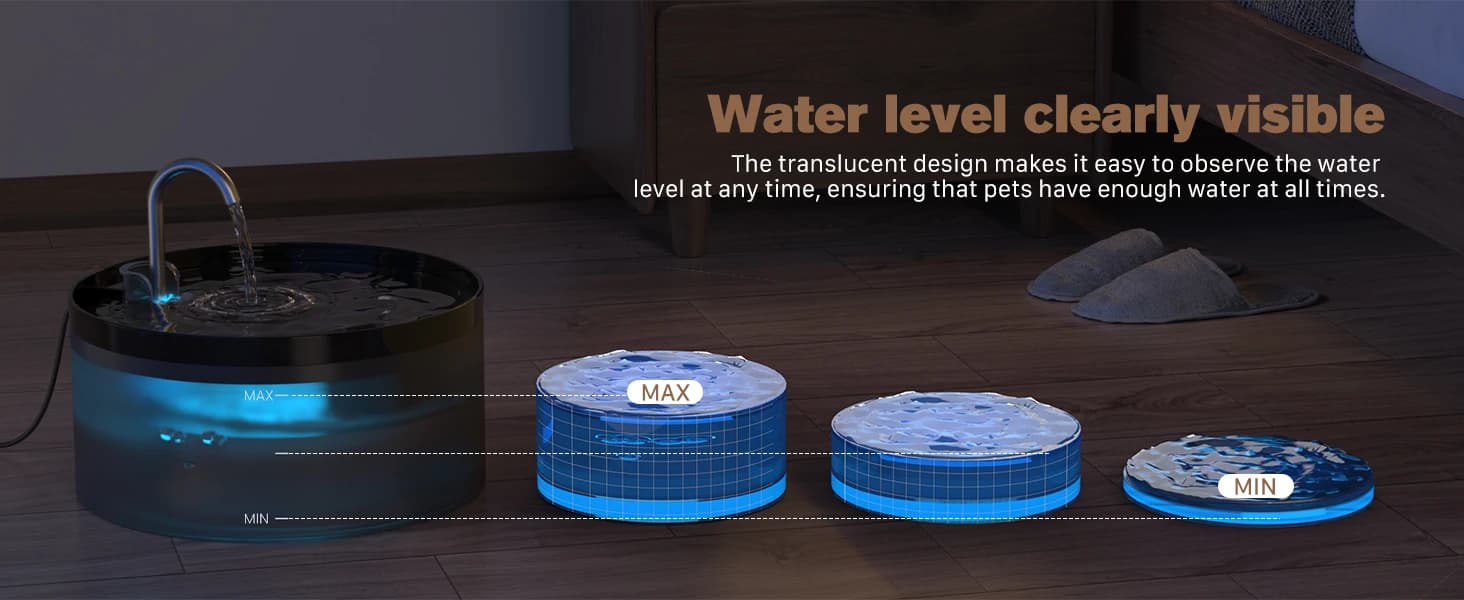 Cat Water Fountain: 108oz/3.2L Cat Fountain Super Silent Pet Drinking Dispenser - Water Fountains for Kitty — product details