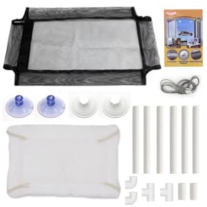 Cat Window Perch — Cat Hammock w/Fleece Blanket Upgraded Screw Suction Cups — PACKAGE INCLUDE