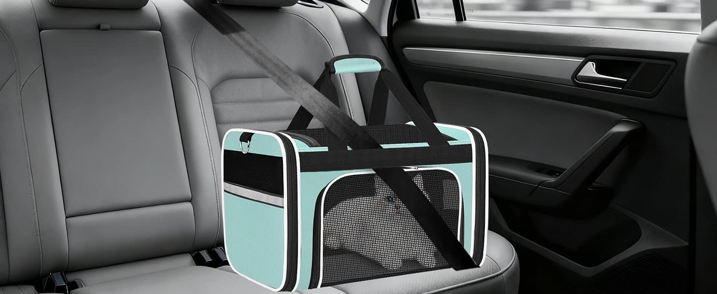 Large Cat Carrier — Soft Sided Travel Pet Carrier Airline Approved — product details