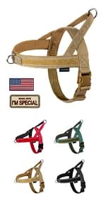 Tactical Dog Harness for Small Dogs with Handle — Military Service Dog Vest and Leash Set for Outdoor Training — product details