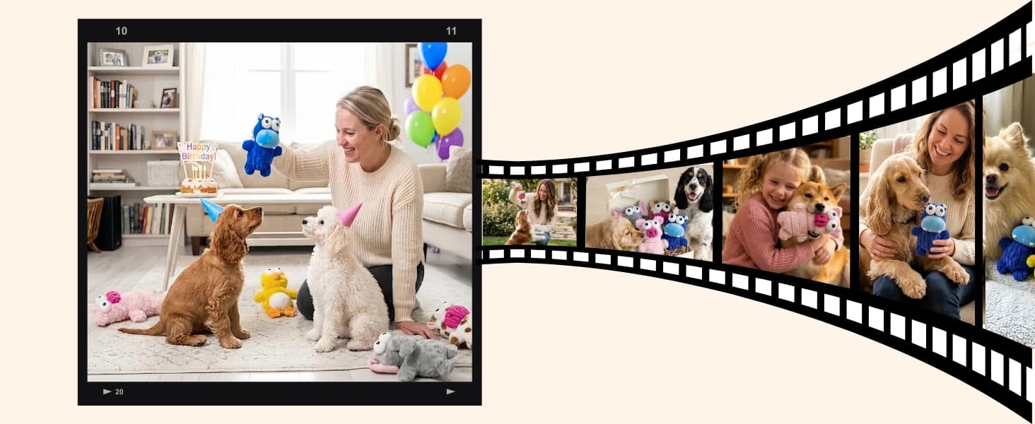5 Pack Plush Squeaky Dog Toys for Small Dog — product details