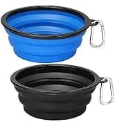 Large Collapsible Dog Bowls 2 Pack — 34oz Foldable Dog Travel Bowl — collection imagery