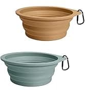 2-Pack Silicone Collapsible Dog Bowls — collection imagery