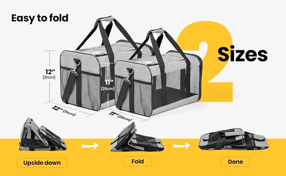 Cat Carrier Soft-Sided Pets Travel Carriers up to 15 Lbs — product details