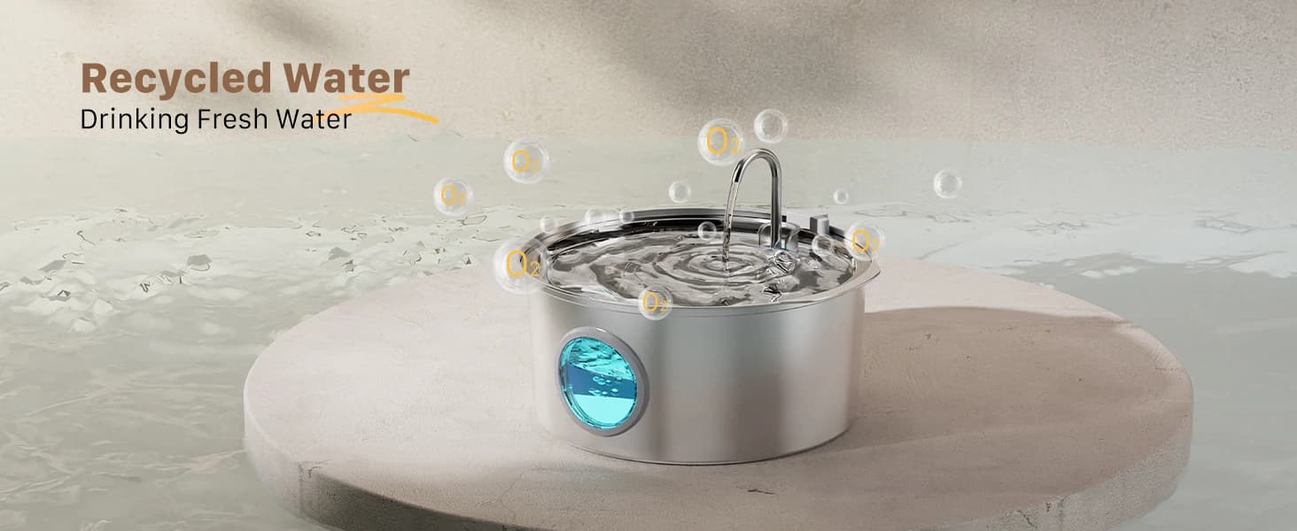 Dog Water Fountain for Large Dogs: 7L/236oz/1.8G Dog Fountain — product details