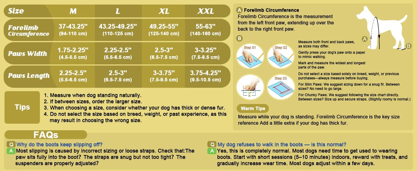 Dog Boots with Suspenders for Large Dogs Waterproof Dog Boots Anti Lost — product details