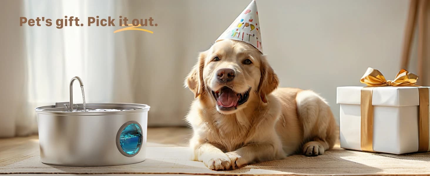 Dog Water Fountain for Large Dogs: 7L/236oz/1.8G Dog Fountain — product details