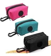3Pack Dog Poop Bag Holder for Leash Lightweight Pet Waste Bag Dispenser with Leash Attachment Portable Plastic — collection imagery