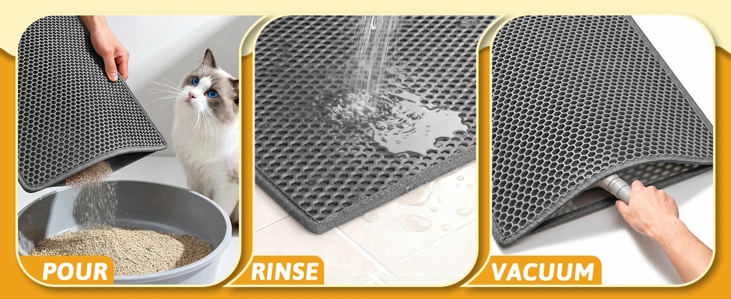 Litter Box Mat — Double-Layer Urineproof Design — product details
