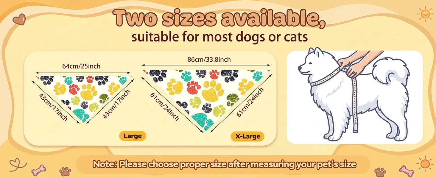 100 Pcs Paw Dog Bandanas Bulk Pet Paw Grooming Bandanas for Dogs — product details