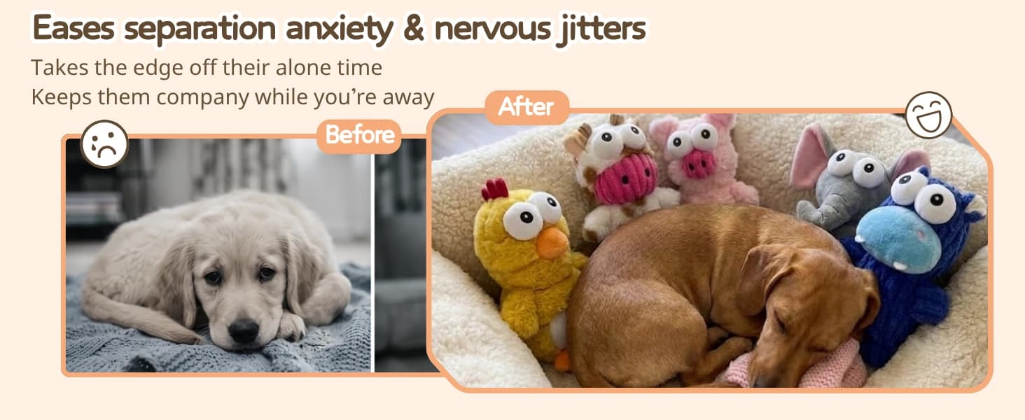 5 Pack Plush Squeaky Dog Toys for Small Dog — product details