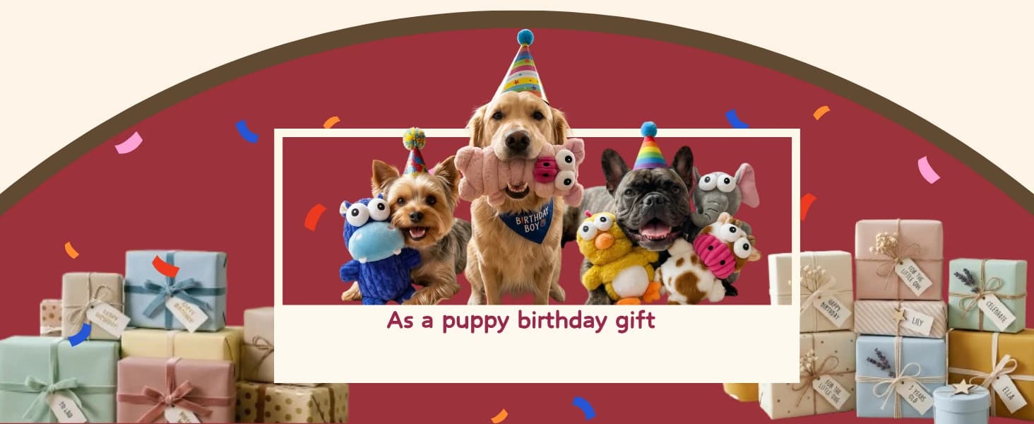 5 Pack Plush Squeaky Dog Toys for Small Dog — collection imagery