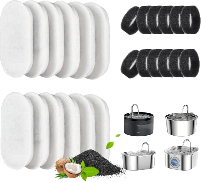 Cat Water Fountain Filter — 24 Pack Cat Fountain Filters