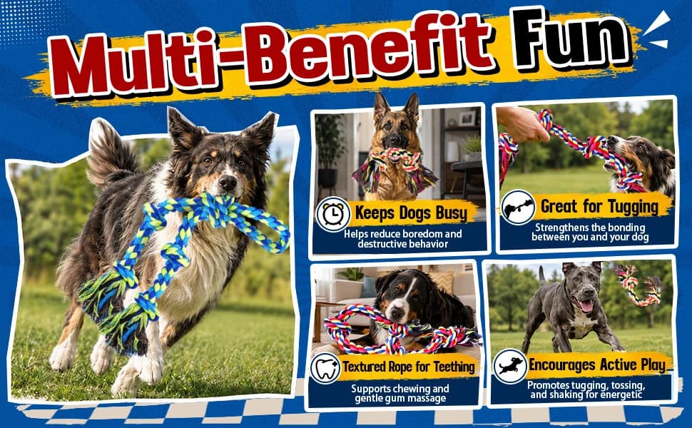 Tough and Strong Dog Rope Toy for Aggressive Chewers — product details