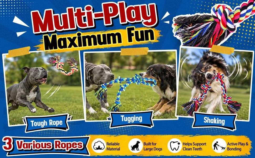 Tough and Strong Dog Rope Toy for Aggressive Chewers — product details