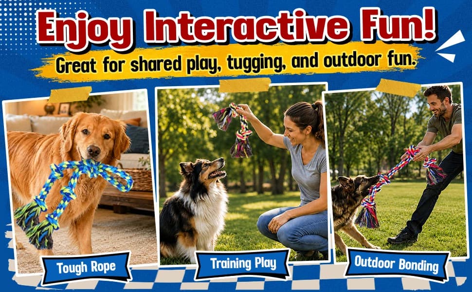Tough and Strong Dog Rope Toy for Aggressive Chewers — product details