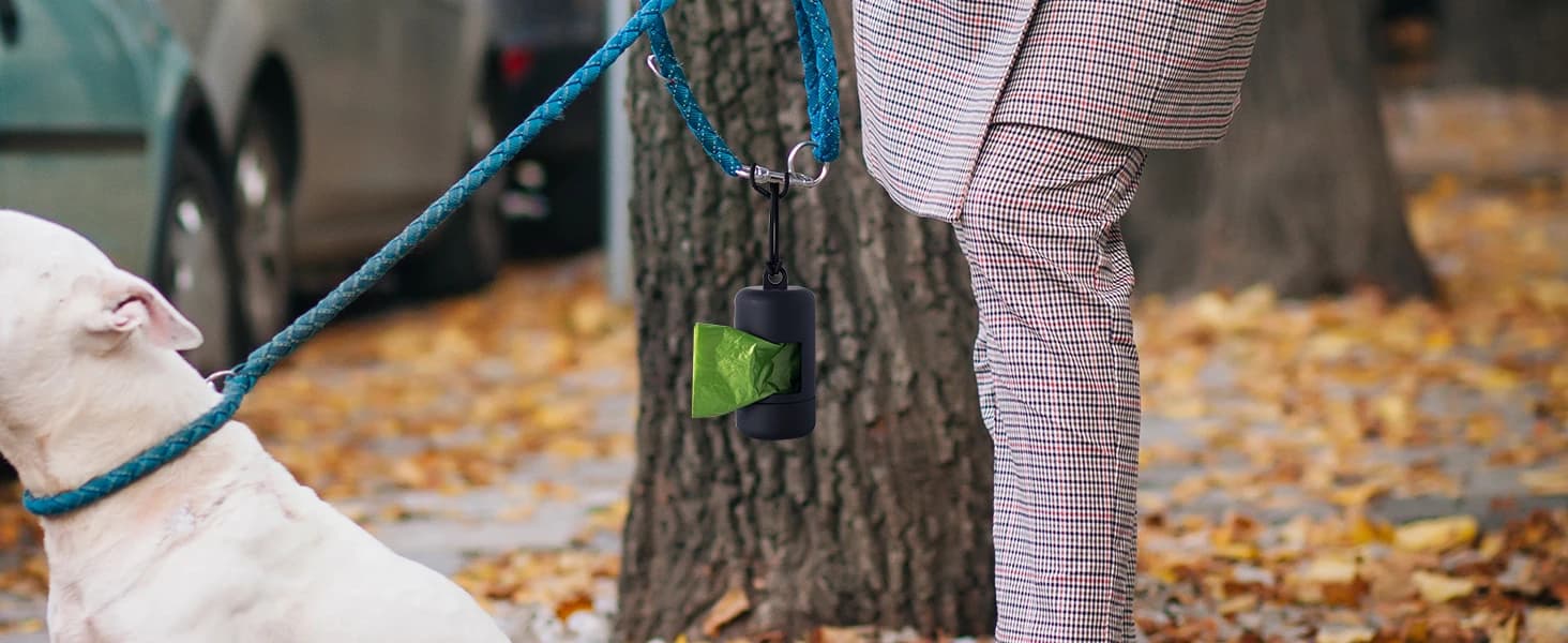 3Pack Dog Poop Bag Holder for Leash Lightweight Pet Waste Bag Dispenser with Leash Attachment Portable Plastic — product details