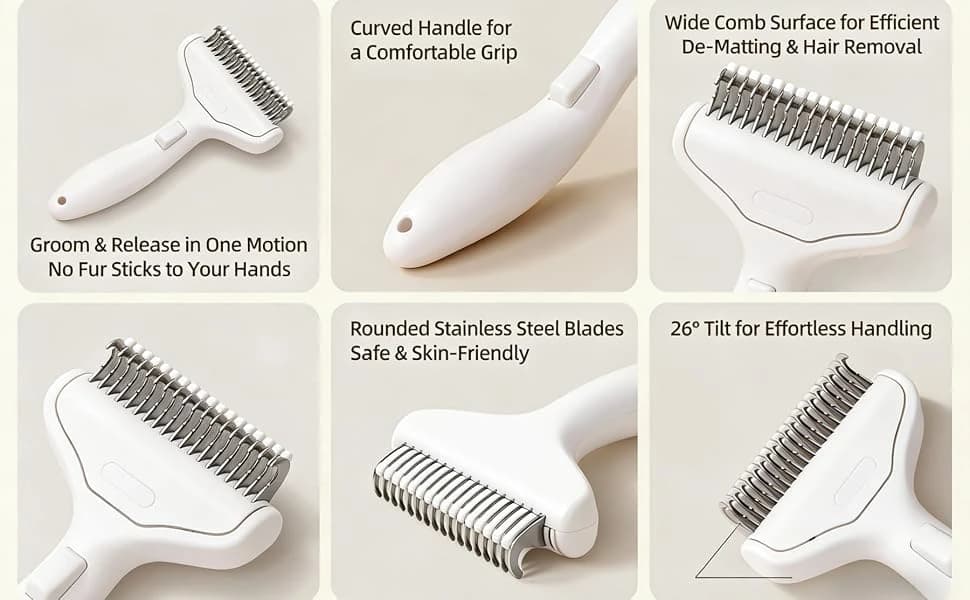 Undercoat Rake for Dogs and Cats — product details